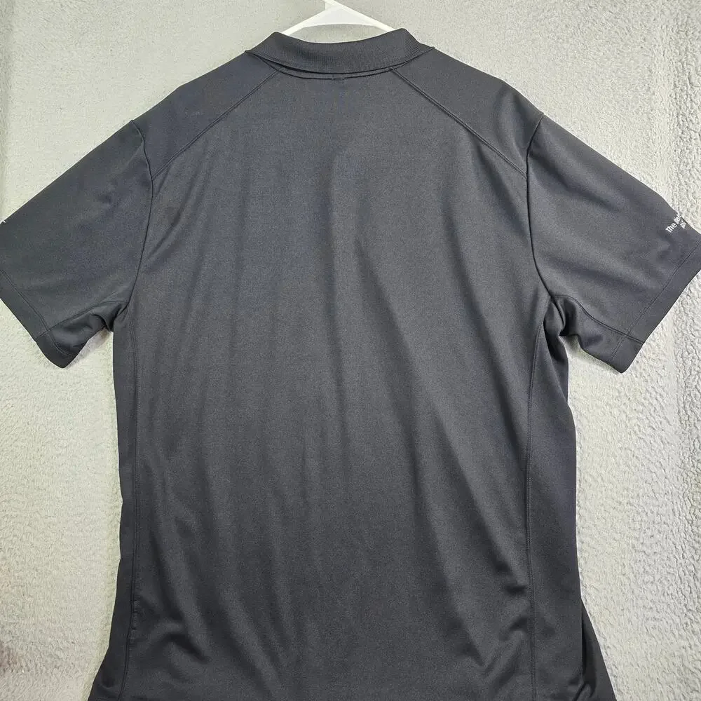 Nike Dri-Fit Golf Polo Shirt Men's XL Black Bierlein Front & Sleeve‎ Logo Casual